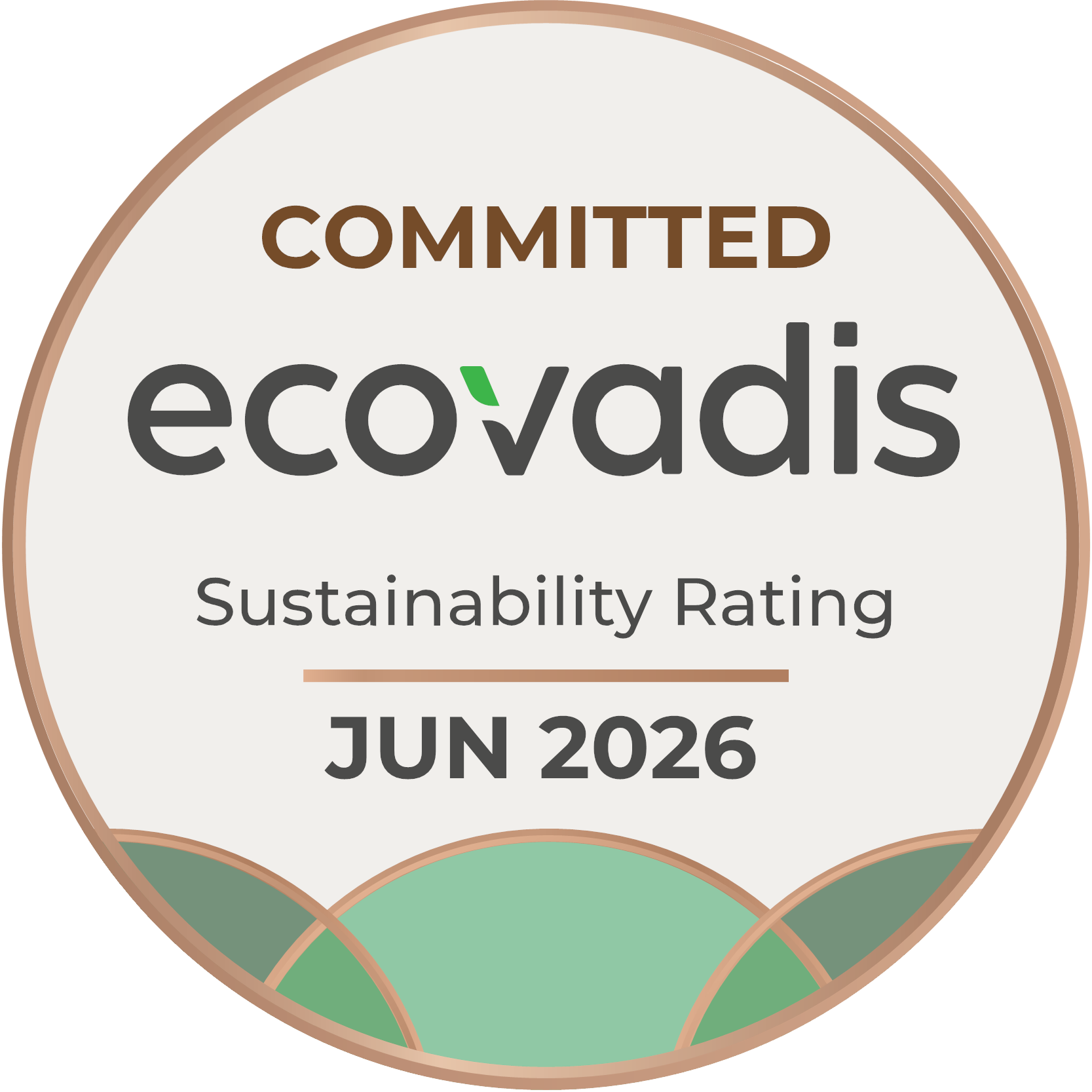 Ecovadis 2026 Committed Badge