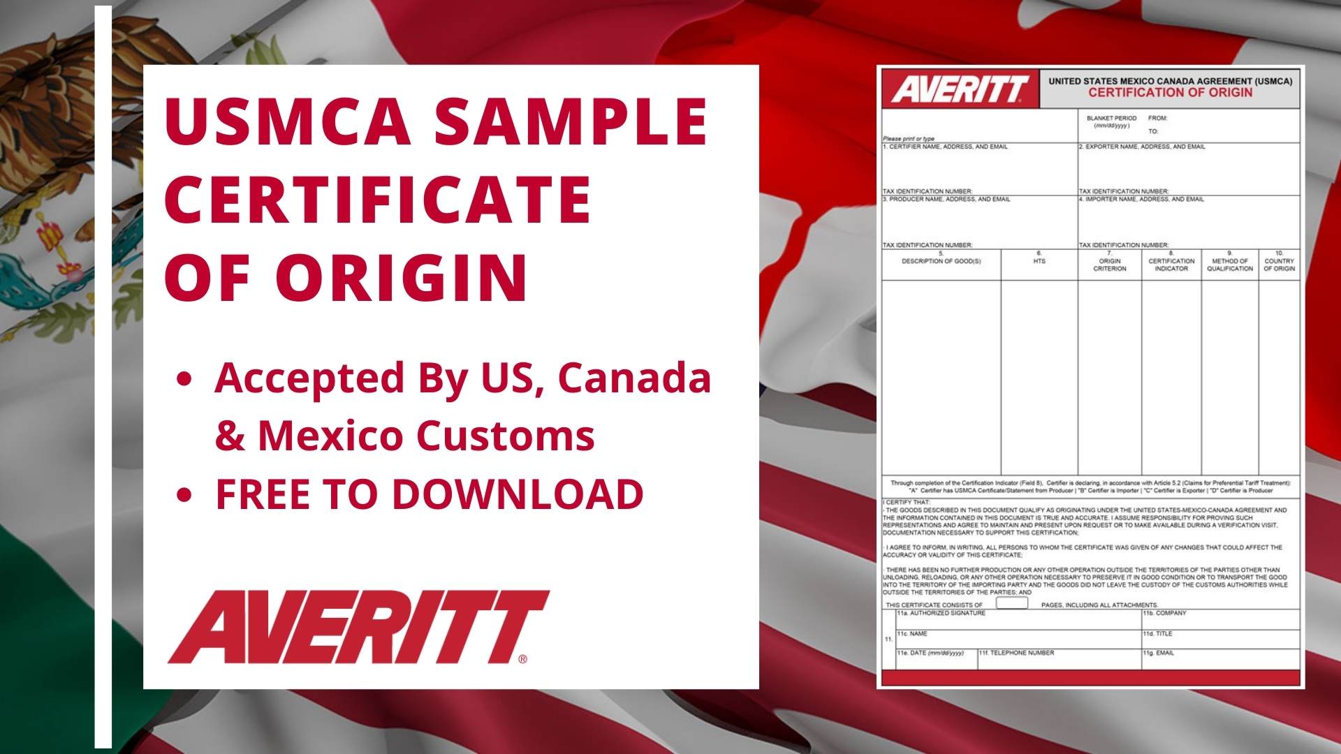 Certificate of Origin Download - Free